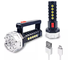 Polizei P-17 17+5 Cob Ledli Işıldak Fener