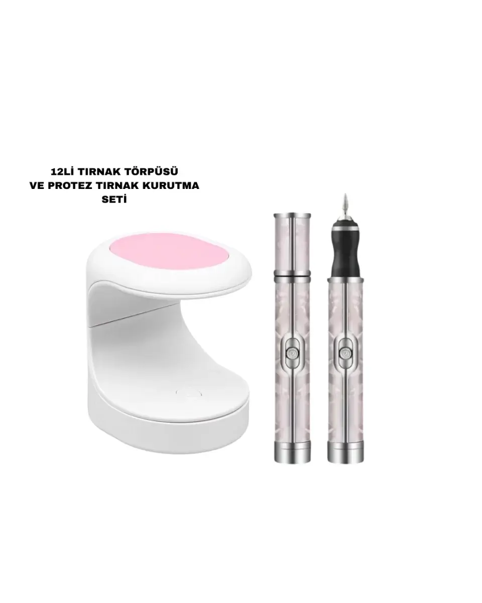 Protez Tırnak Kurutma Törpü Seti