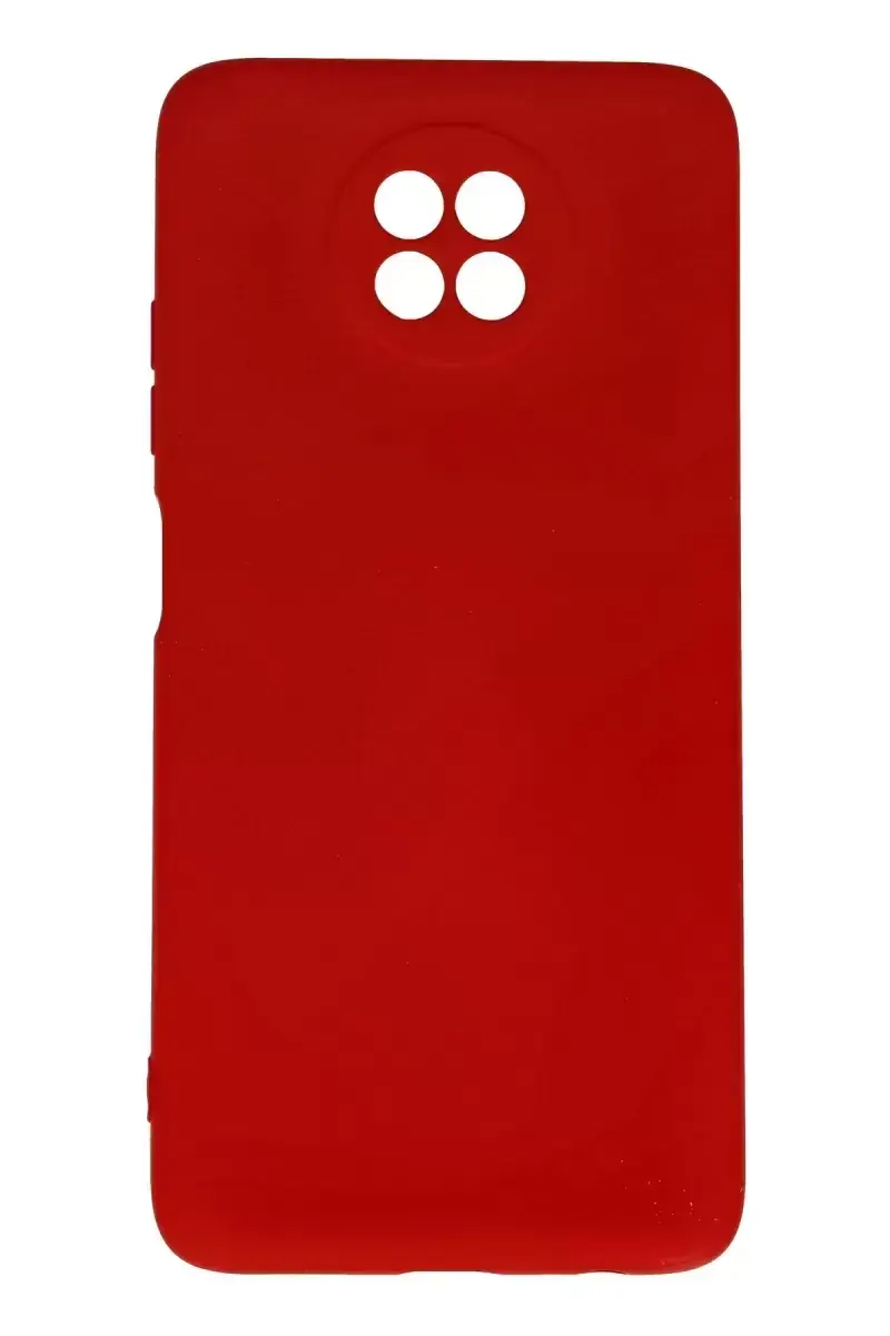 Newface Xiaomi Redmi Note 9 5g Kılıf Nano İçi Kadife Silikon - Kırmızı