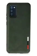 Newface Samsung Galaxy A03s Kılıf Loop Deri Silikon - Yeşil