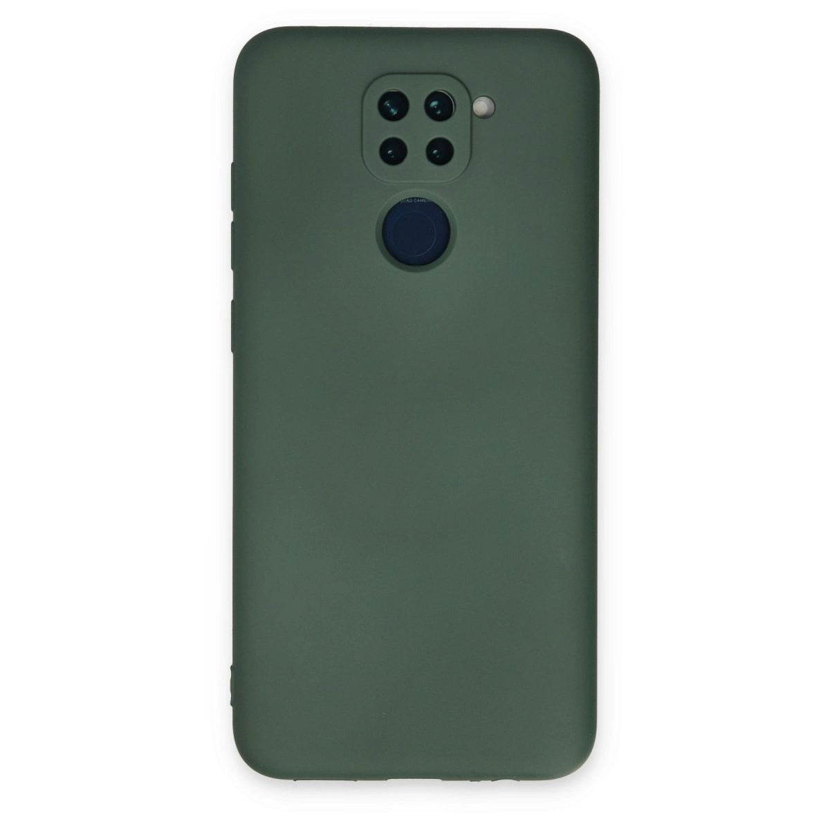 Xiaomi Redmi Note 9 Kılıf Nano İçi Kadife Silikon - Koyu Yeşil