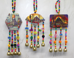 İstanbul Temalı Renkli Boncuklu Asmalı Rüzgar Çanı Alk4572