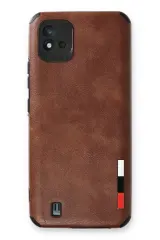 Newface Realme C11 2021 Kılıf Loop Deri Silikon - Kahverengi