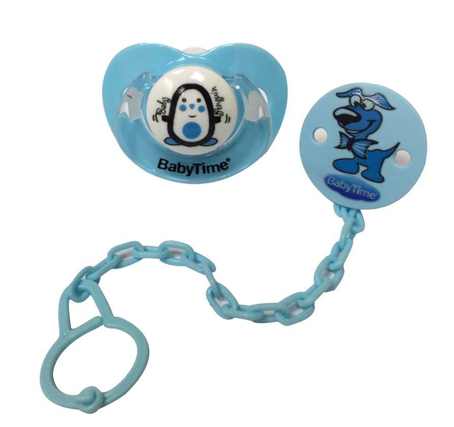 BabyTime BT219 Emzik-Emzik Askısı - Mavi