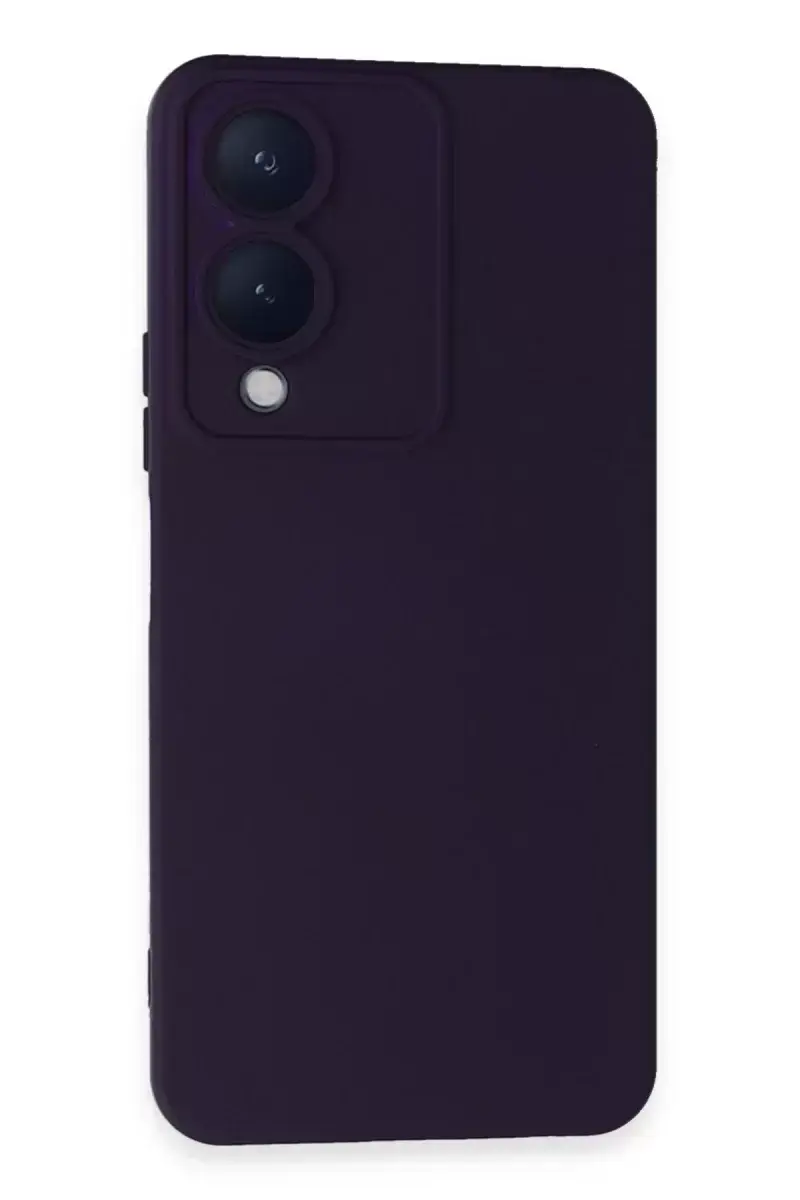 Newface Vivo Y17s Kılıf Nano İçi Kadife Silikon - Mor