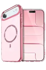 Newface Apple İphone 17 Air Live Diamond Magsafe Kapak - Pembe