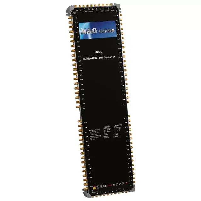 Mag Platinum Mp 10/72 Multiswitch - 10 Giriş 72 Çıkışlı Merkezi Uydu Santrali Hybrid 4k Ve 3d Destekli