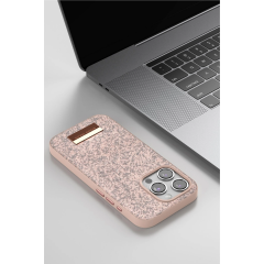 Onegif  İphone 11 Bright Simli Kapak - Pembe