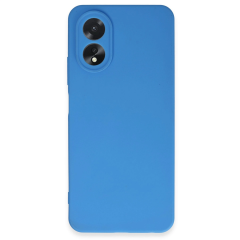 Oppo A38 Kılıf First Silikon - Mavi