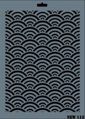 Rich New Seri N-113 Stencil 35x25 cm
