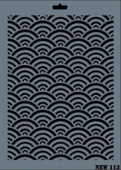 Rich New Seri N-113 Stencil 35x25 cm