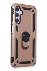 Newface Samsung Galaxy A24 4g Kılıf Sofya Yüzüklü Silikon Kapak - Rose
