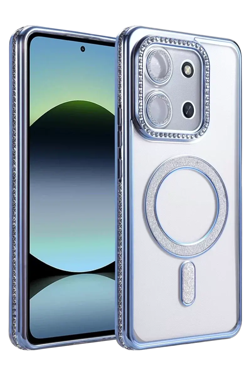 Newface Xiaomi Redmi 15c 4g Joke Simli Magneticsafe Kılıf - Mavi