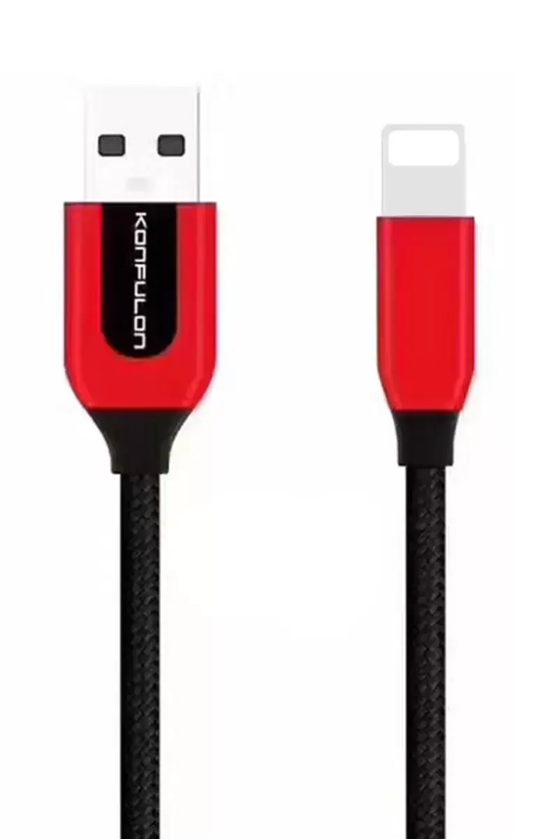 Konfulon S51 Lightning Kablo İphone Uyumlu 1m 3a - Siyah