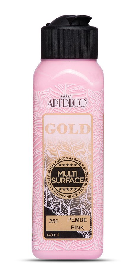 Gold Multi Surface Saten Akrilik Boya - 140ml - 256 Pembe