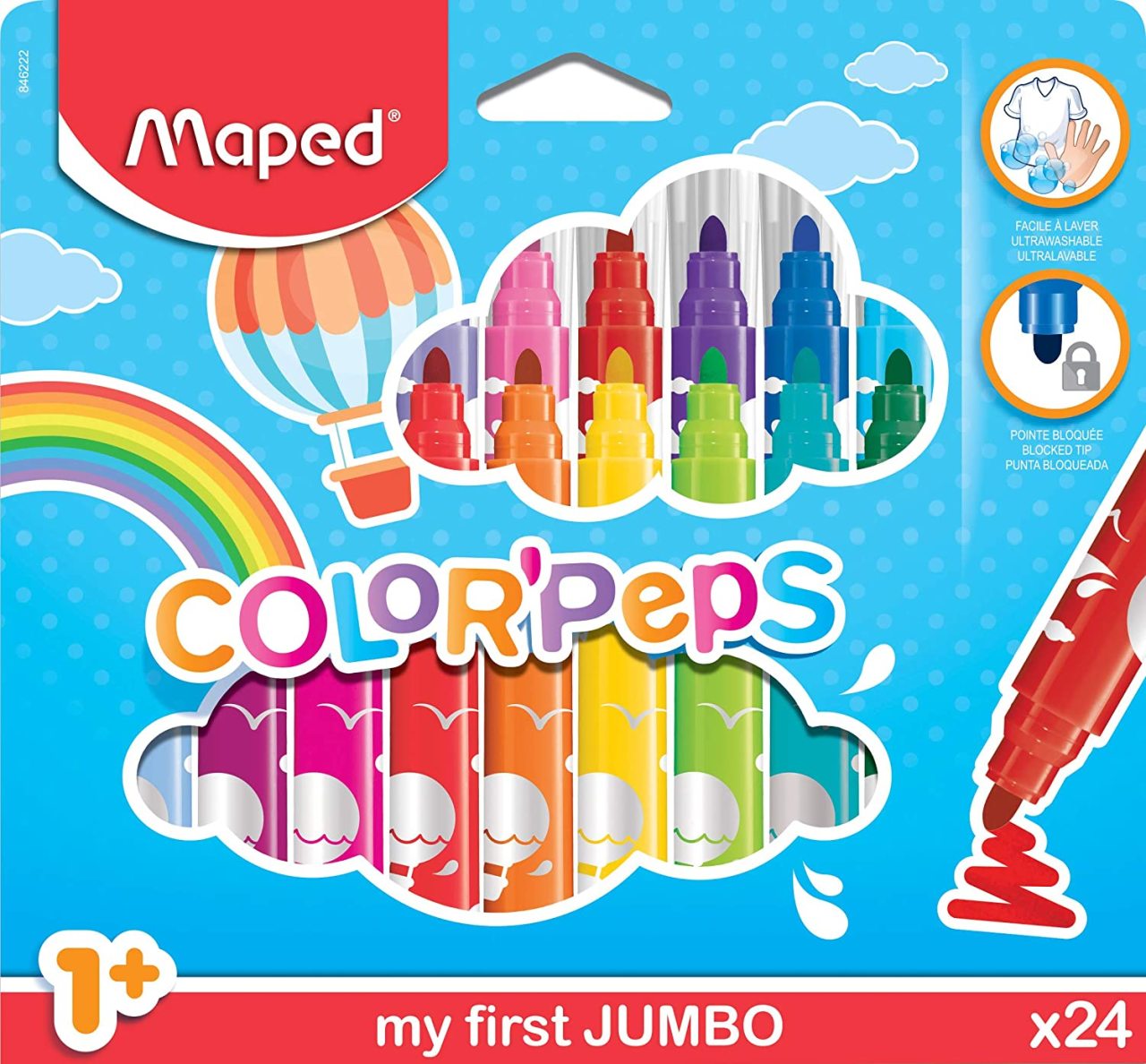 Color Peps Jumbo Keçeli Kalem - 24'lü