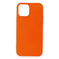 İphone 12 Mini Kılıf First Silikon - Turuncu