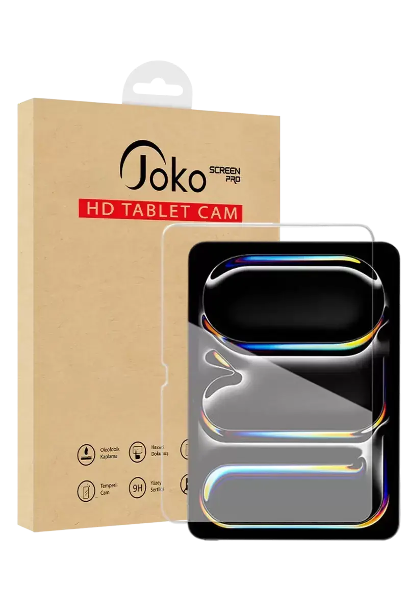 Joko Apple İpad Pro 13 (2024) Hd Tablet Cam Ekran Koruyucu - Şeffaf