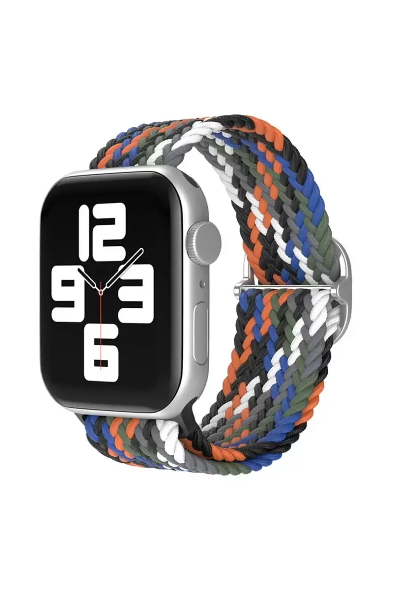 Newface Apple Watch 42mm Star Kordon - Gri-turuncu