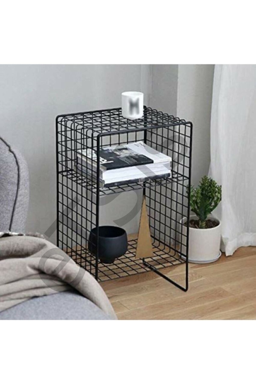 Metal İskandinav Tarzı  Sehpa & Metal Keson
