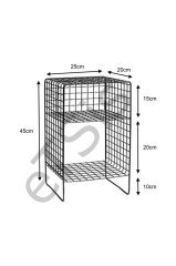 Metal İskandinav Tarzı  Sehpa & Metal Keson