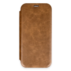 İphone 16 Pro Kılıf Flip Cover - Taba