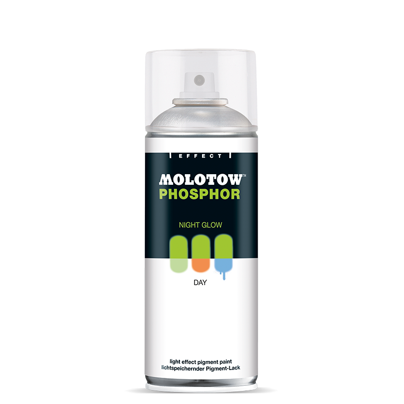 Fosforlu Sprey Boya 400ml - Mavi (Karanlıkta Parlar)