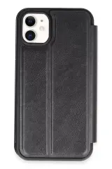 Newface İphone 11 Kılıf Flip Cover - Siyah