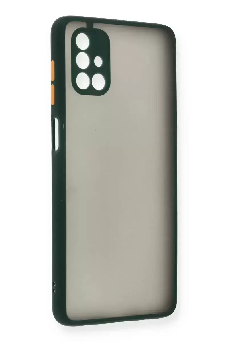 Newface Samsung Galaxy M51 Kılıf Montreal Silikon Kapak - Yeşil