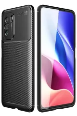 Newface Xiaomi Poco F3 Kılıf Auto Focus Karbon Kapak - Siyah
