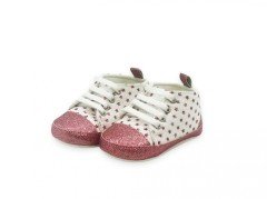 First Step Simli Yıldızlı Kız Patik - Roze