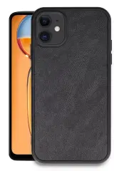 Newface Apple İphone 11 Kılıf Aras Deri Kapak - Siyah