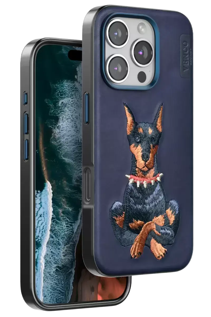 Venco İphone 16 Pro Perma Desenli Kapak - Lacivert