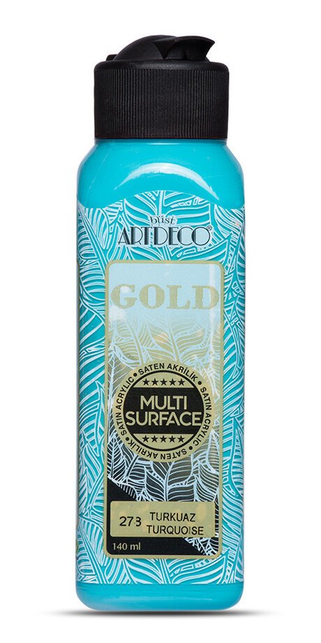Gold Multi Surface Saten Akrilik Boya - 140ml - 278 Turkuaz