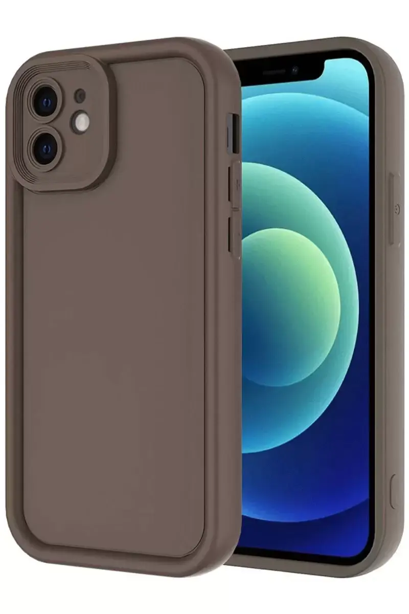 Newface Apple İphone 11 Kılıf Viera Silikon - Kahverengi