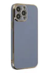 Newface İphone 14 Pro Max Kılıf Volet Silikon - Mavi