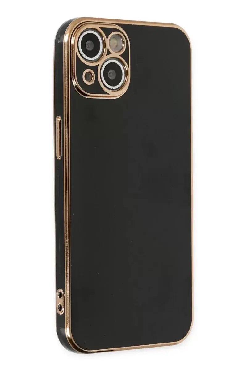 Newface İphone 14 Kılıf Volet Silikon - Siyah