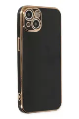 Newface İphone 14 Kılıf Volet Silikon - Siyah