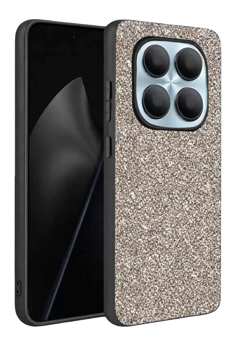 Onegif Xiaomi Redmi Note 15 4g Bright Simli Kapak - Gümüş