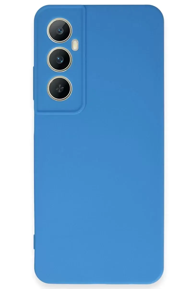 Newface Realme C65 Kılıf First Silikon - Mavi