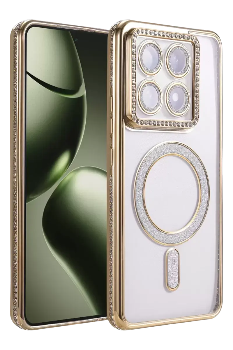 Newface Xiaomi Mi 14t Pro Joke Simli Magneticsafe Kılıf - Gold