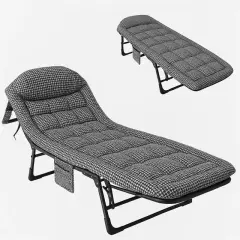 Sunup Sn-26975 taşınabilir Ayarlanabilir 5 Kademe Sünger Kamp Yatak Şezlong (kazayağı)