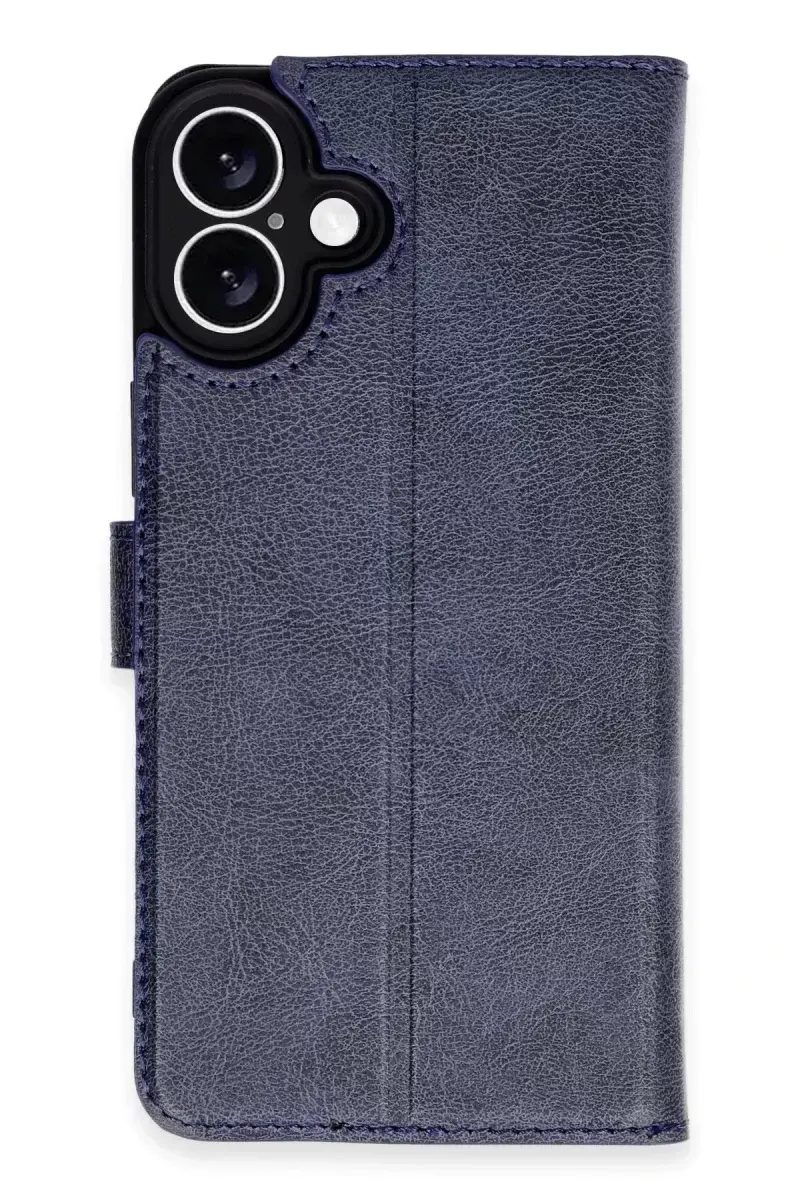 Newface İphone 16 Plus Kılıf Trend S Plus Kapaklı Kılıf - Lacivert