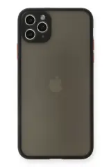 Newface İphone 11 Pro Max Kılıf Montreal Silikon Kapak - Siyah