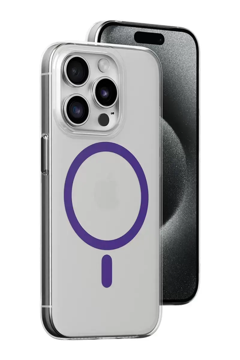 Joko İphone 14 Pro Kılıf Bubble Magsafe Kapak - Mor