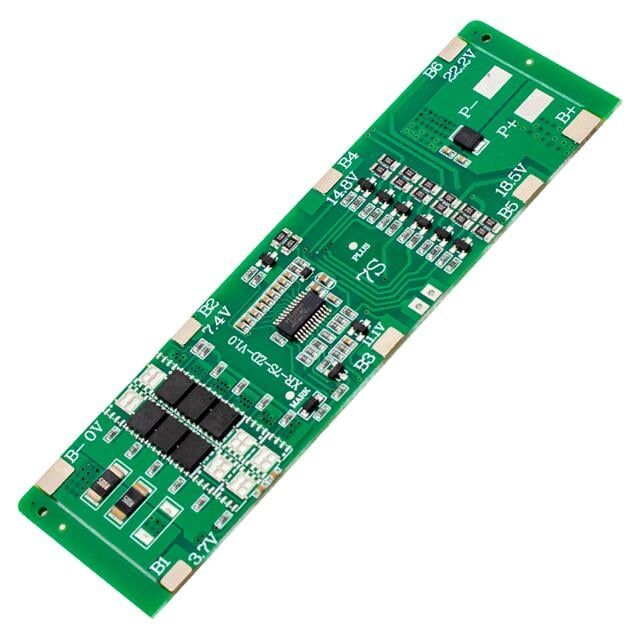 7s 24 Volt 20 Amper 18650 Pil Şarj Koruma Kartı (8 Ic Li)