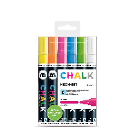 Chalk Marker 4mm Neon Set