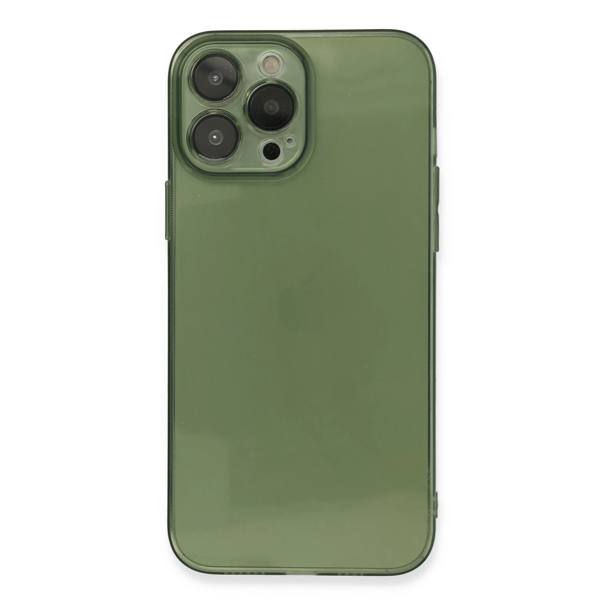 İphone 13 Pro Max Kılıf Fly Lens Silikon - Yeşil