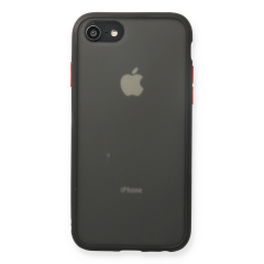 İphone 7 Kılıf Montreal Silikon Kapak - Siyah