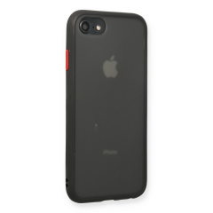 İphone 7 Kılıf Montreal Silikon Kapak - Siyah